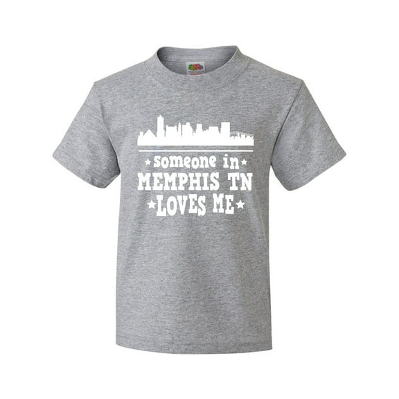 Inktastic Memphis Tennessee Someone Loves Me Skyline Youth T-Shirt
