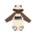 thumbnail image 1 of Inktastic Memphis city Skyline with Grunge Boys or Girls Long Sleeve Baby Bodysuit, 1 of 5