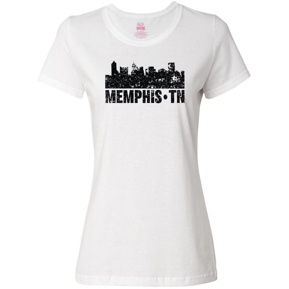 Inktastic Memphis city Skyline with Grunge Women's T-Shirt