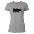 thumbnail image 1 of Inktastic Memphis city Skyline with Grunge Women's T-Shirt, 1 of 5