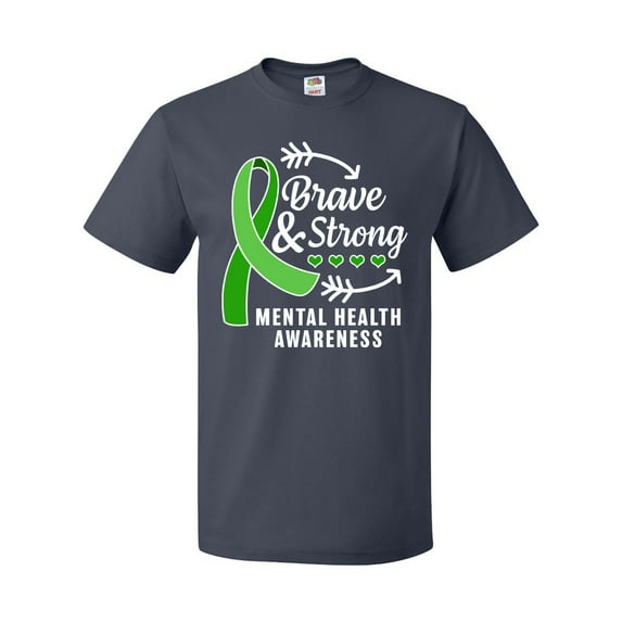 Inktastic Mental Health Awareness Brave and Strong with Arrows T-Shirt