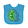 thumbnail image 1 of Inktastic Mental Health Awareness Green Sunflower Ribbon Boys or Girls Baby Bib, 1 of 4