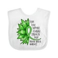 thumbnail image 1 of Inktastic Mental Health Awareness Green Sunflower Ribbon Boys or Girls Baby Bib, 1 of 4