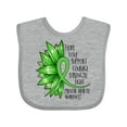 thumbnail image 1 of Inktastic Mental Health Awareness Green Sunflower Ribbon Boys or Girls Baby Bib, 1 of 4