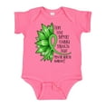 thumbnail image 1 of Inktastic Mental Health Awareness Green Sunflower Ribbon Boys or Girls Baby Bodysuit, 1 of 5