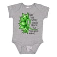 thumbnail image 1 of Inktastic Mental Health Awareness Green Sunflower Ribbon Boys or Girls Baby Bodysuit, 1 of 5