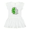 thumbnail image 1 of Inktastic Mental Health Awareness Green Sunflower Ribbon Girls Baby Dress, 1 of 5