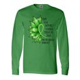 thumbnail image 1 of Inktastic Mental Health Awareness Green Sunflower Ribbon Long Sleeve T-Shirt, 1 of 5
