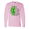 thumbnail image 1 of Inktastic Mental Health Awareness Green Sunflower Ribbon Long Sleeve T-Shirt, 1 of 5