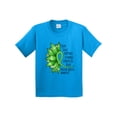 thumbnail image 1 of Inktastic Mental Health Awareness Green Sunflower Ribbon Youth T-Shirt, 1 of 5