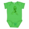 thumbnail image 1 of Inktastic Mental Health Awareness Ribbon with Green Hearts Boys or Girls Baby Bodysuit, 1 of 5