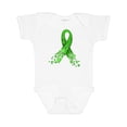 thumbnail image 1 of Inktastic Mental Health Awareness Ribbon with Green Hearts Boys or Girls Baby Bodysuit, 1 of 5