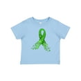 thumbnail image 1 of Inktastic Mental Health Awareness Ribbon with Green Hearts Boys or Girls Baby T-Shirt, 1 of 5
