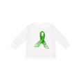 thumbnail image 1 of Inktastic Mental Health Awareness Ribbon with Green Hearts Boys or Girls Long Sleeve Toddler T-Shirt, 1 of 5