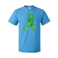 thumbnail image 1 of Inktastic Mental Health Awareness Ribbon with Green Hearts T-Shirt, 1 of 5