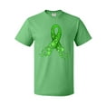 thumbnail image 1 of Inktastic Mental Health Awareness Ribbon with Green Hearts T-Shirt, 1 of 5