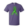 thumbnail image 1 of Inktastic Mental Health Awareness Ribbon with Green Hearts T-Shirt, 1 of 5