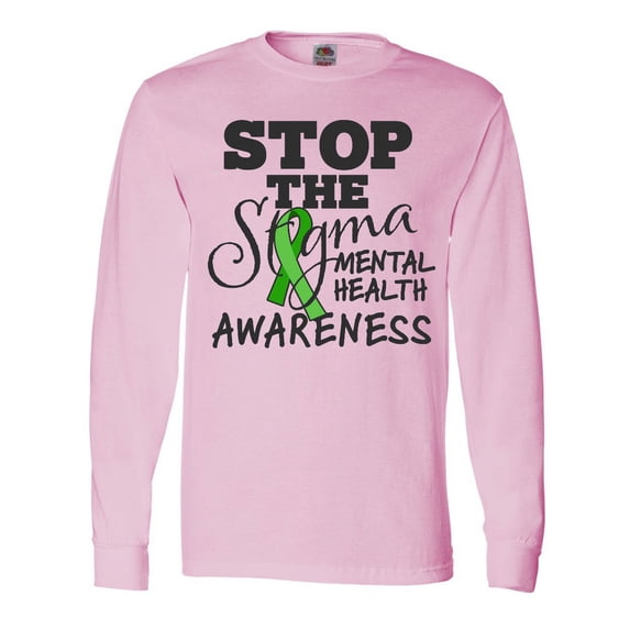 Inktastic Mental Health Awareness Stop the Stigma Long Sleeve T-Shirt