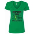 thumbnail image 1 of Inktastic Mental Health Awareness Stop the Stigma Women's V-Neck T-Shirt, 1 of 5
