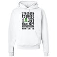 thumbnail image 1 of Inktastic Mental Health Awareness Strength Support Love Adult Hoodie Sweatshirt, 1 of 4