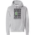 thumbnail image 1 of Inktastic Mental Health Awareness Strength Support Love Adult Hoodie Sweatshirt, 1 of 4