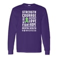 thumbnail image 1 of Inktastic Mental Health Awareness Strength Support Love Long Sleeve T-Shirt, 1 of 5
