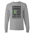thumbnail image 1 of Inktastic Mental Health Awareness Strength Support Love Long Sleeve T-Shirt, 1 of 5