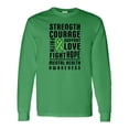 thumbnail image 1 of Inktastic Mental Health Awareness Strength Support Love Long Sleeve T-Shirt, 1 of 5