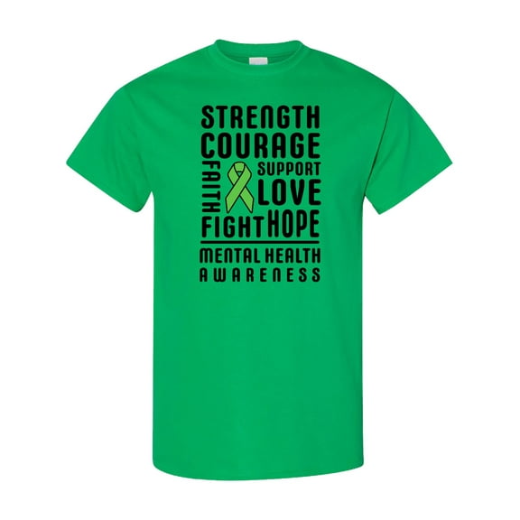 Inktastic Mental Health Awareness Strength Support Love T-Shirt