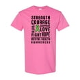 thumbnail image 1 of Inktastic Mental Health Awareness Strength Support Love T-Shirt, 1 of 5