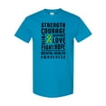 thumbnail image 1 of Inktastic Mental Health Awareness Strength Support Love T-Shirt, 1 of 5