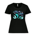 thumbnail image 1 of Inktastic Mer Mom Mermaid Mother and Daughter Women's Plus Size T-Shirt, 1 of 5