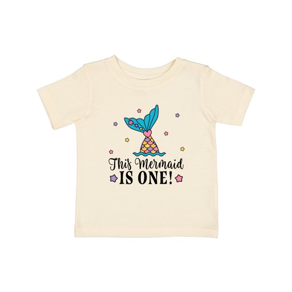 Inktastic Mermaid 1st Birthday 1 Year Old Girls Baby T-Shirt