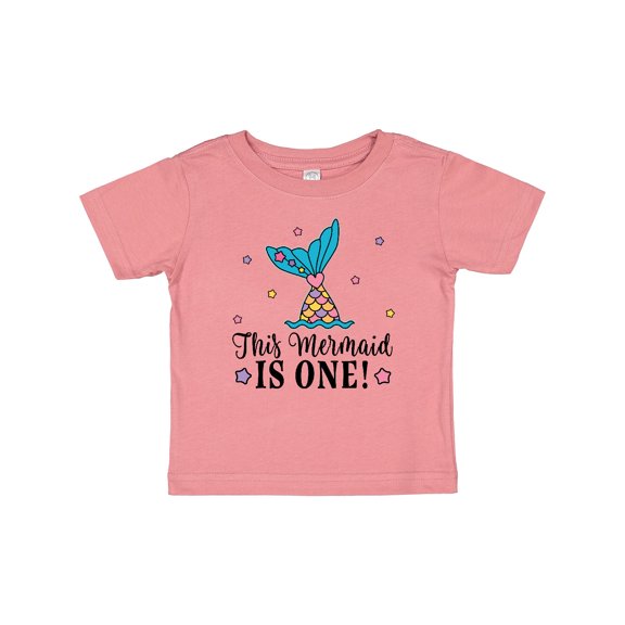 Inktastic Mermaid 1st Birthday 1 Year Old Girls Baby T-Shirt