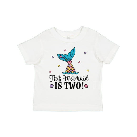 Inktastic Mermaid 2nd Birthday 2 Year Old Girls Toddler T-Shirt