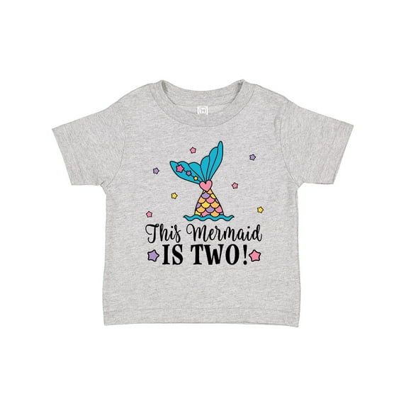 Inktastic Mermaid 2nd Birthday 2 Year Old Girls Toddler T-Shirt