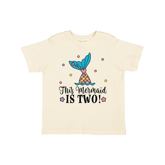 Inktastic Mermaid 2nd Birthday 2 Year Old Girls Toddler T-Shirt