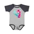 thumbnail image 1 of Inktastic Mermaid And Dolphin, Mermaid With Pink Hair Girls Baby Bodysuit, 1 of 5