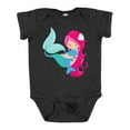 thumbnail image 1 of Inktastic Mermaid And Dolphin, Mermaid With Pink Hair Girls Baby Bodysuit, 1 of 5