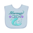 thumbnail image 1 of Inktastic Mermaid Crew Boys or Girls Baby Bib, 1 of 4