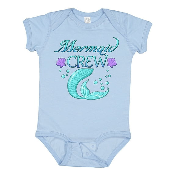Inktastic Mermaid Crew Boys or Girls Baby Bodysuit