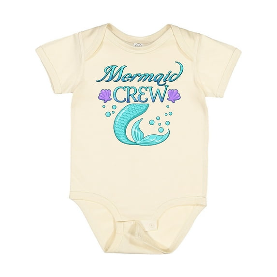 Inktastic Mermaid Crew Boys or Girls Baby Bodysuit