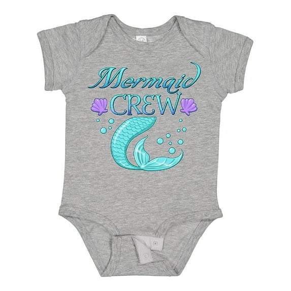 Inktastic Mermaid Crew Boys or Girls Baby Bodysuit