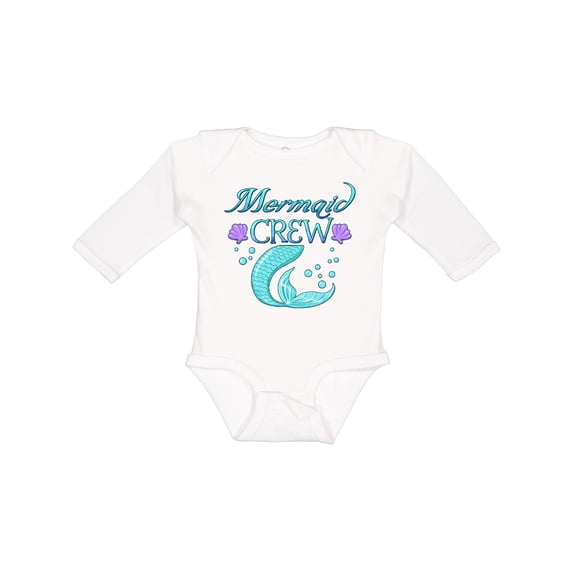 Inktastic Mermaid Crew Boys or Girls Long Sleeve Baby Bodysuit