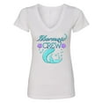 thumbnail image 1 of Inktastic Mermaid Crew Women's V-Neck T-Shirt, 1 of 5