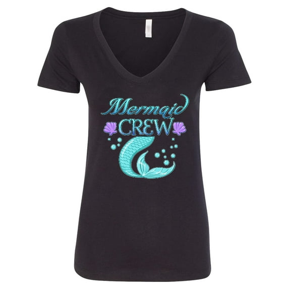 Inktastic Mermaid Crew Women's V-Neck T-Shirt