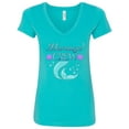 thumbnail image 1 of Inktastic Mermaid Crew Women's V-Neck T-Shirt, 1 of 5