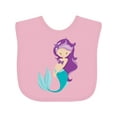thumbnail image 1 of Inktastic Mermaid Girls Baby Bib, 1 of 4