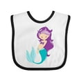 thumbnail image 1 of Inktastic Mermaid Girls Baby Bib, 1 of 4