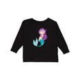 thumbnail image 1 of Inktastic Mermaid Girls Long Sleeve Toddler T-Shirt, 1 of 5